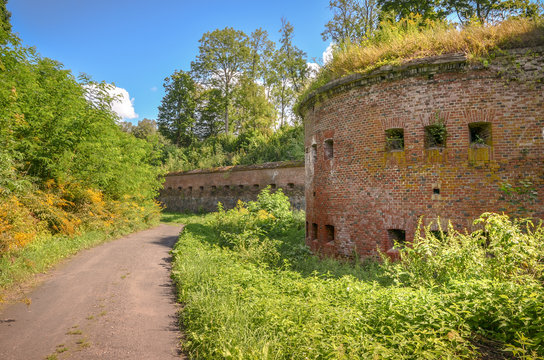 Historic Prussian fortress Boyen in Giżycko, Masuria, Poland.