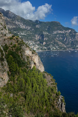 Amalfi coast Italy. Salerno region. Mediterranean. Mountains.