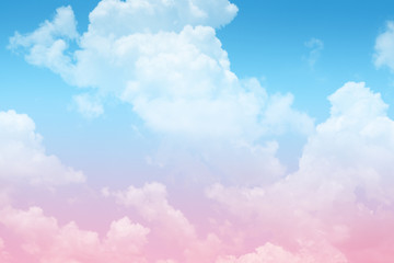 Obraz na płótnie Canvas Beautiful vintage of colorful cloud and sky abstract for background, soft color and pastel color