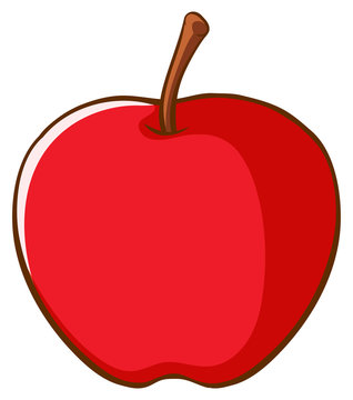 Red Apple Transparent Clip Art Image​