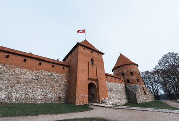 Trakai castle in the fall. Lithuania