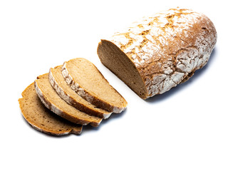 Bio Rogenbrot isoliert