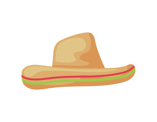 mexican hat in white background
