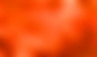 Bright orange blurred template. Fire defocused texture. Hot abstract illustration. Soft gradient background.