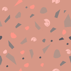 Seamless pattern with texture of marble chips