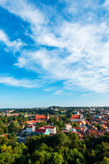 Fototapeta premium VILNIUS, LITHUANIA - September 2, 2017: Street view of downtown in Vilnius city, Lithuanian
