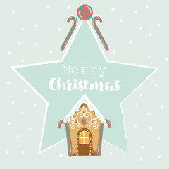 Cute Vector Christmas Greeting Frames Background Set