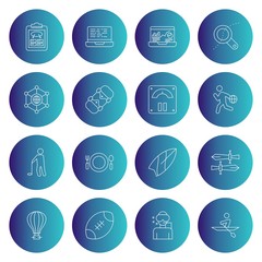 16 Simple Universal Related Color Icons