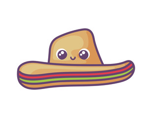 mexican hat in white background