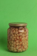 jar of dried dried beans