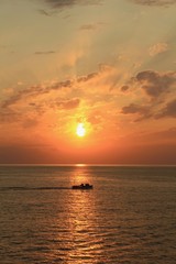 西伊豆　沢田公園からの夕陽