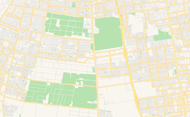 Printable street map of La Pintana, Chile