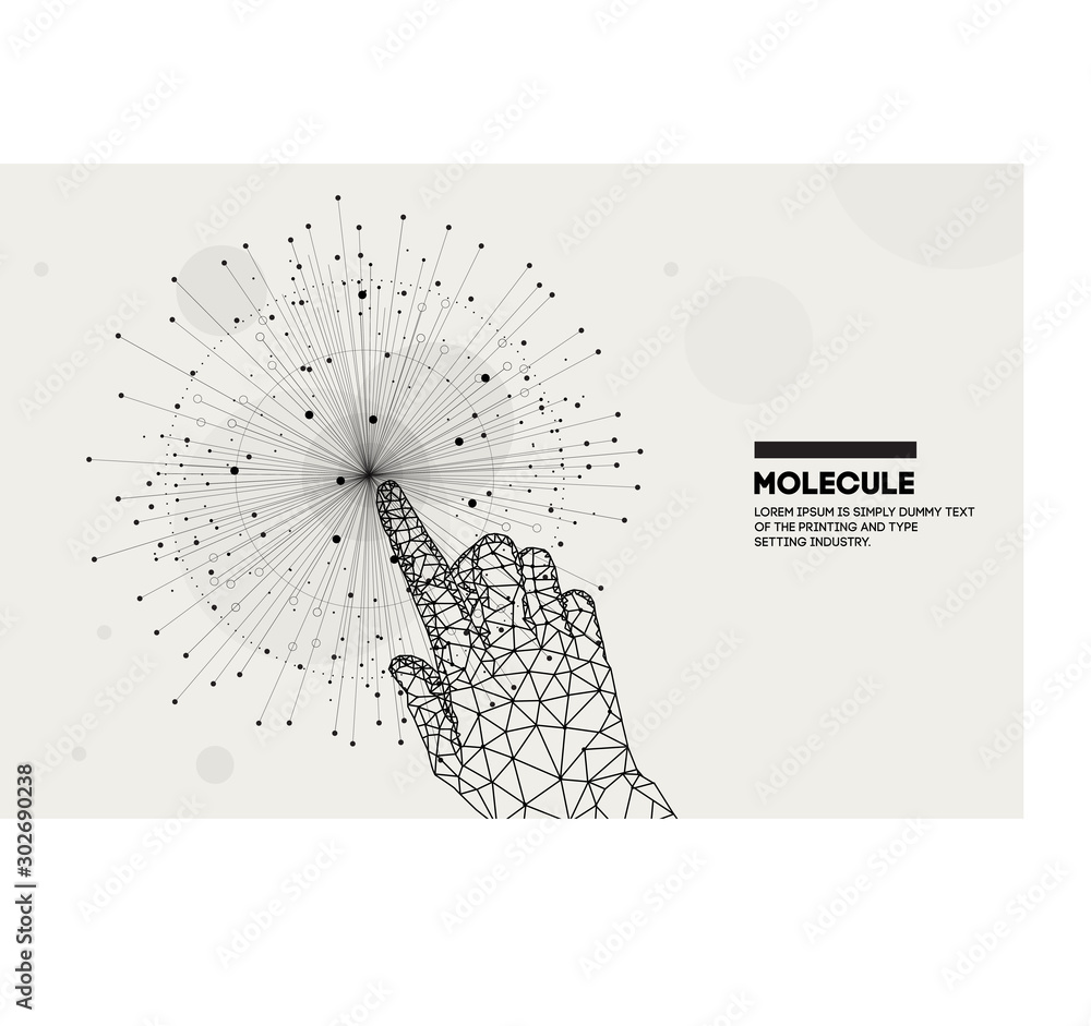 Poster touch the future. innovations molecular systems intuitive thinking and development technologies in a