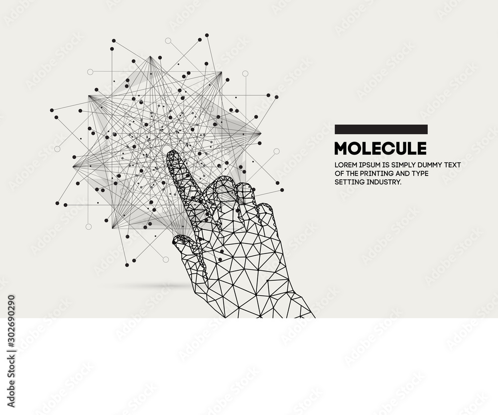 Poster touch the future. innovations molecular systems intuitive thinking and development technologies in a