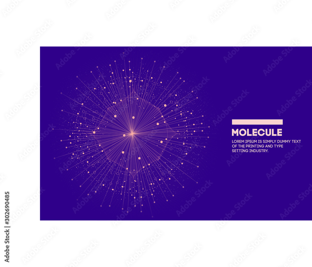 Canvas Prints molecule star. innovations molecular systems intuitive thinking and development technologies in auto