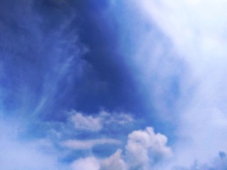 blue sky with white clouds