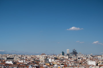 Obraz premium A view on Madrid City