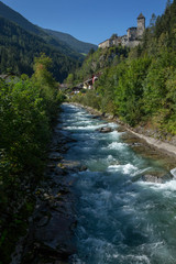 Torrente Aurino Italy. South Tirol. Campo Tures. River Ahr.