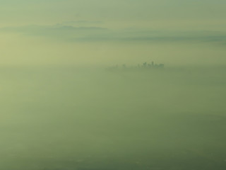 Smog over downtown Los Angeles