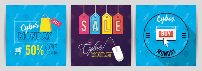 bundle of cyber monday day posters