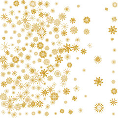 New Year background vector with falling snowflakes