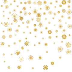 New Year background vector with falling snowflakes