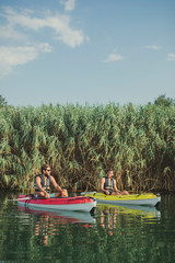 Two Men Kayaking