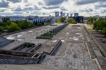 the roof of Tallinn's abandoned palace of culture