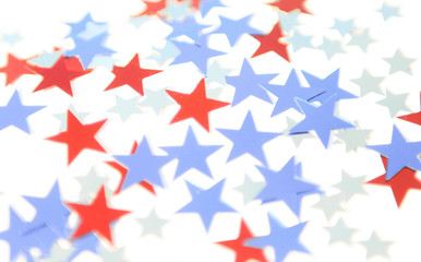 Fototapeta premium shiny red white and blue stars