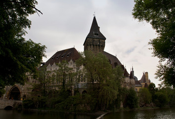 Vajdahunyad Castle in Budapest. Hungary.	