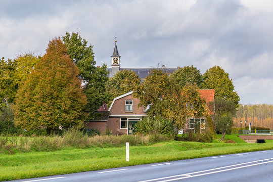 Little village Windeshiem near Zwolle, Overijssel in the Netherlands