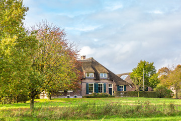 Little village Windeshiem near Zwolle, Overijssel in the Netherlands