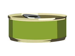 canned food realistic vector illustration isolated