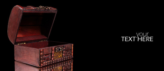 Jewelry box with the copy space