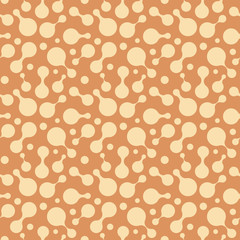 Abstract repeating drops. Vector spotty seamless pattern.