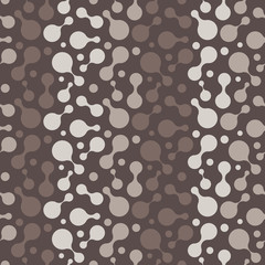 Abstract repeating drops. Vector spotty seamless pattern.