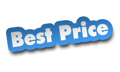 best price concept 3d illustration isolated