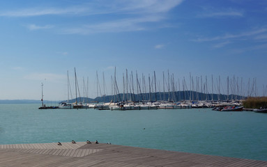 Beautiful landscape on Lake Balaton	