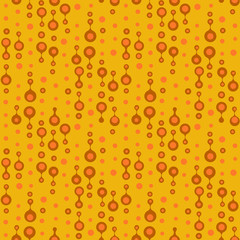 Abstract repeating drops. Vector spotty seamless pattern.