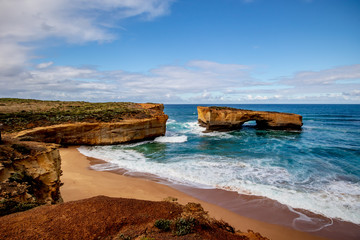 London Bridge. Scenic spot on the Great Ocean Road. Australia landscape. Victoria, Australia