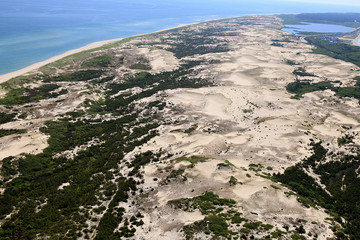 Fototapeta na wymiar Cape Cod Dunes Aerial