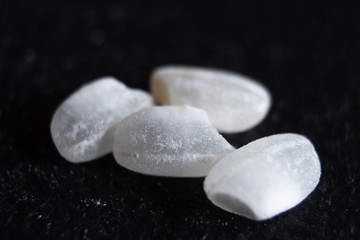 Macro of rice grains