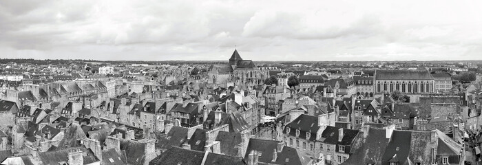 Dinan alte Stadt in der Bretagne mitteralterlich