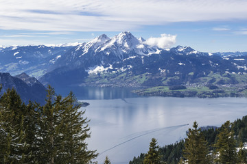Pilatus, Blick von Rigi Kaltbad, Schweiz