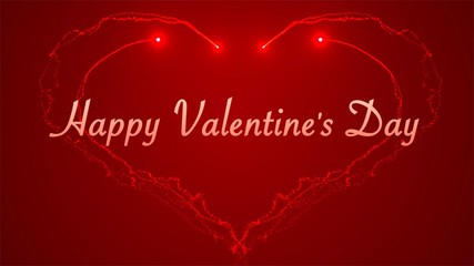 Hearts. Valentine's Day abstract background with hearts, Doodles and curls. Be my Valentine.