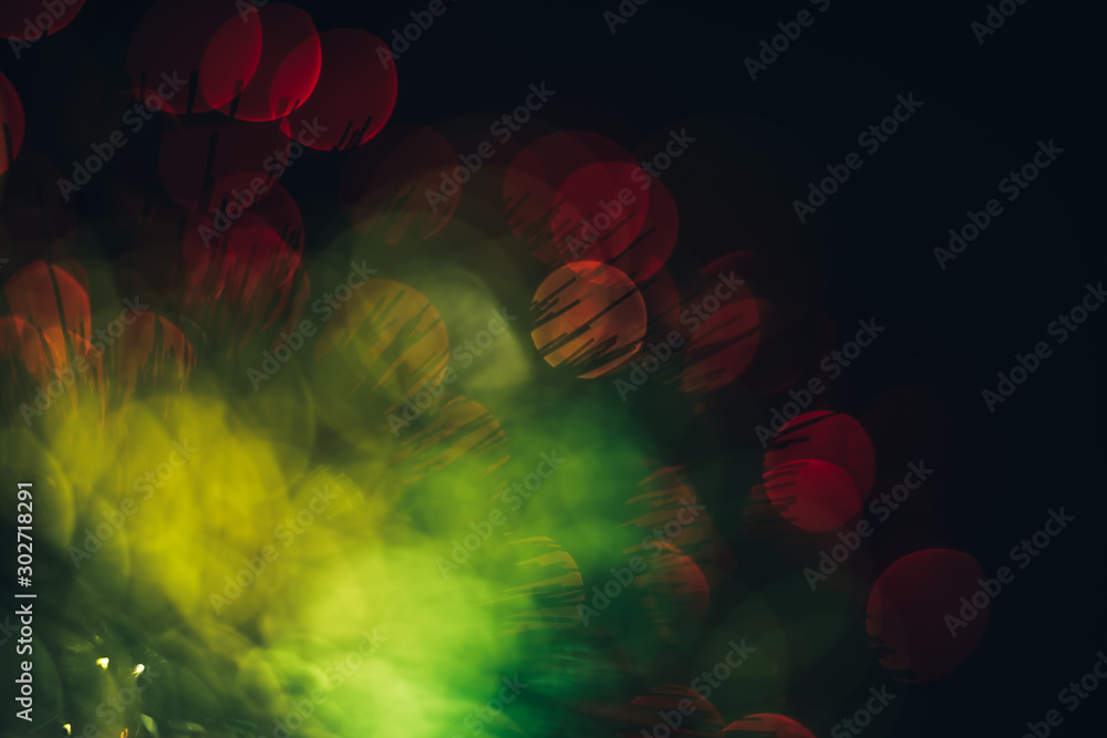 Aufkleber beautiful abstract optical light bokeh on a glow background.