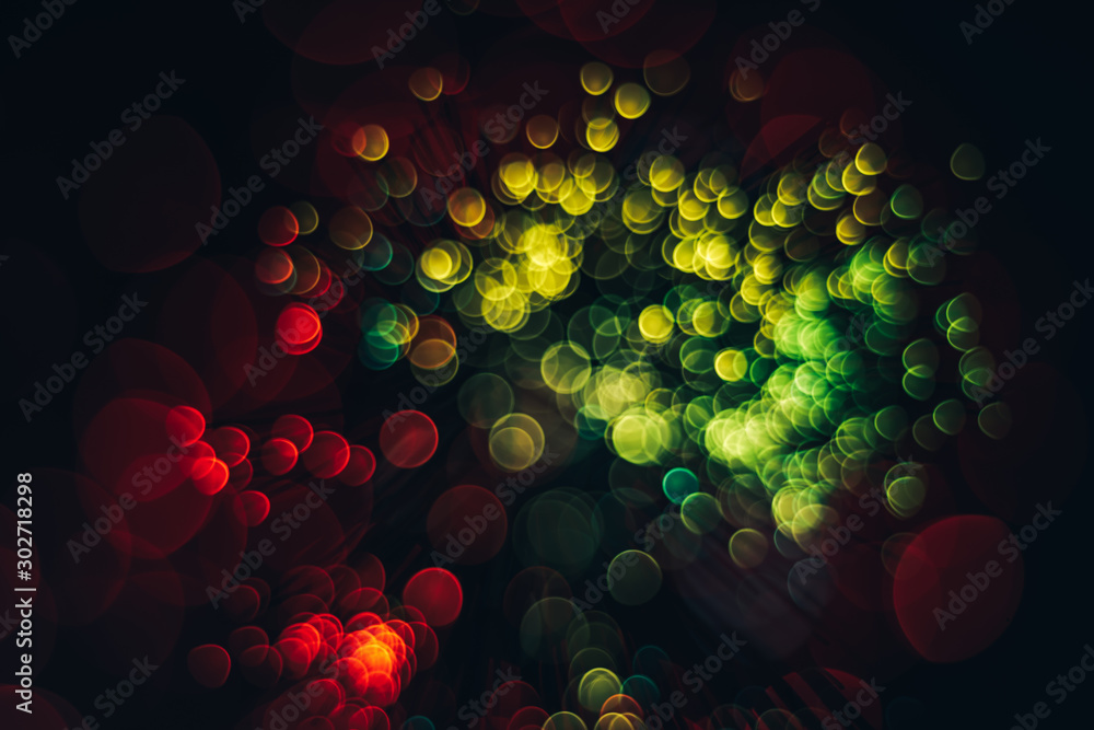 Aufkleber beautiful abstract optical light bokeh on a glow background.