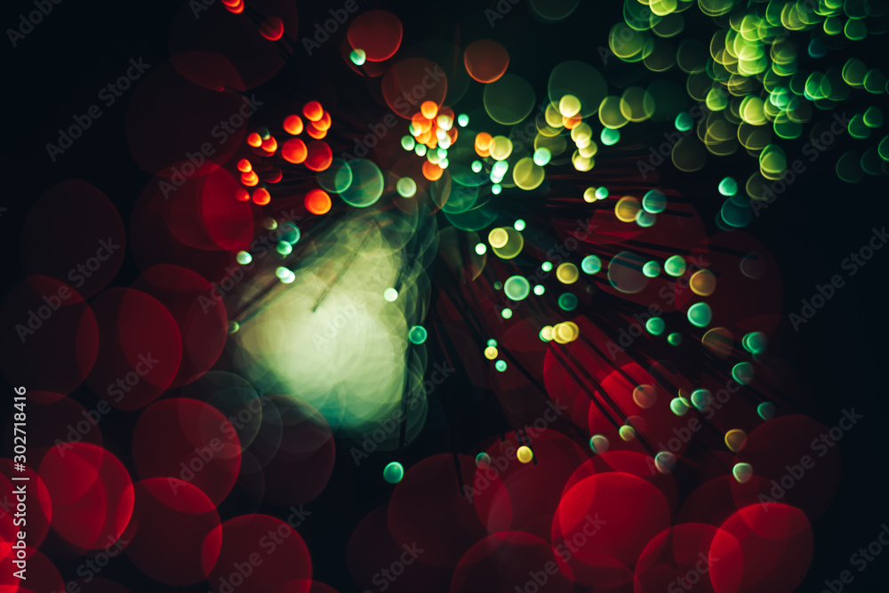 Aufkleber beautiful abstract optical light bokeh on a glow background.