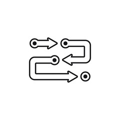 Fototapeta na wymiar Methodology icon design, strategy symbol isolated on white background. Vector illustration