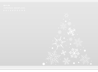 Abstract white snowflake of minimal design background. illustration vector eps10